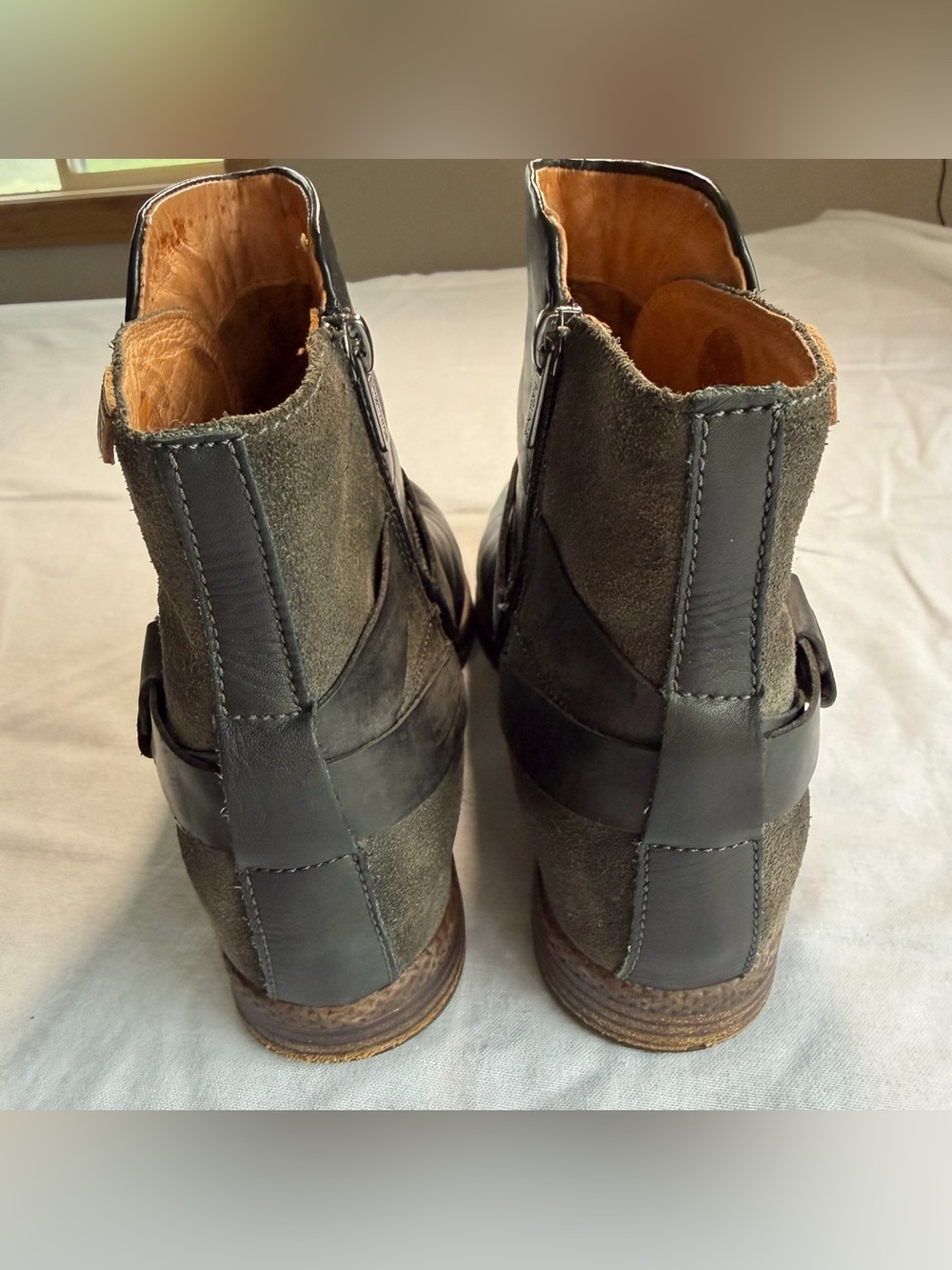 PIKOLINOS Black Leather & Suede Harness Ankle Boots Women’s Size 41 - Picture 5 of 16